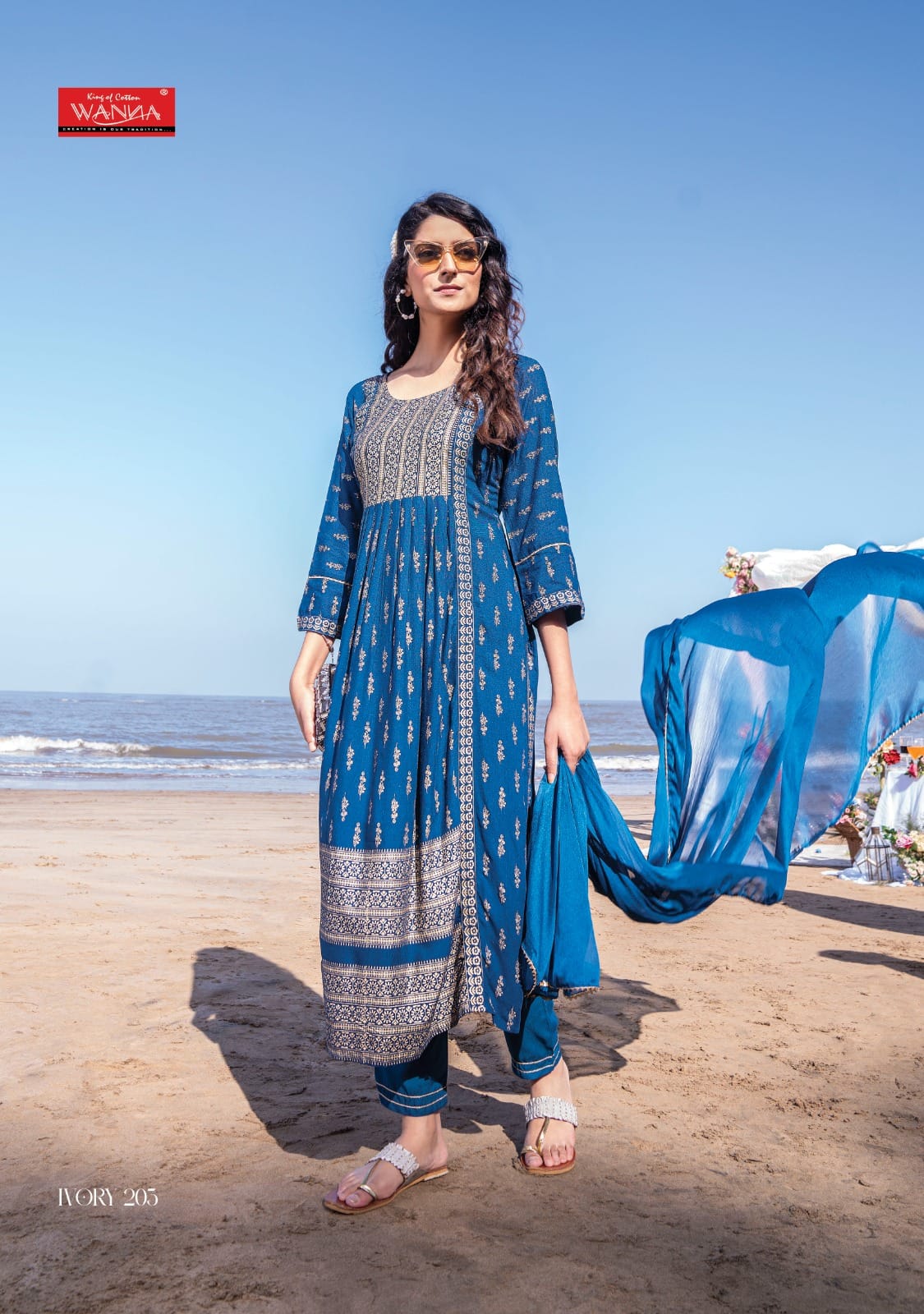 Ivory By Wanna 201-204 Readymade Designer Salwar Suits Catalog